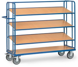 Product attribute: title. Text to translate: Shelf trolley 4255 - 4 shelves Loading area 1,250 x 610 mm