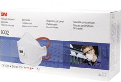 3M Aura 9332+S Staubschutzmaske FFP3 NR D mit Ausatemventil in Kleinpackung Weiß