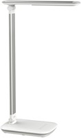 Bureau de lampe MAULjazzy LED intensité réglable + port USB blanc