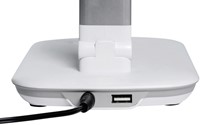 Bureau de lampe MAULjazzy LED intensité réglable + port USB blanc-3
