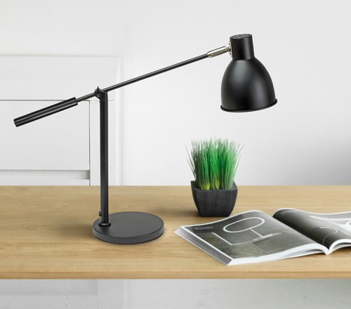 Lampe de bureau MAULfinja sans ampoule LED socle noir-2