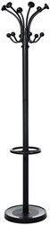 Portemanteau sur pied MAULnubis 176cm 20 crochets noir RAL9004