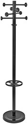 Kleiderständer MAUL Grando stehend 175cm 16 Haken schwarz RAL9004