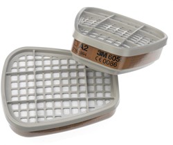 3M 6055 Gas- En Dampfilter A2 Grijs