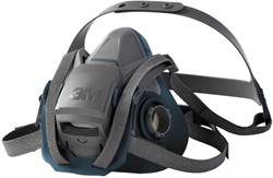 3M 6502QL Halfgelaatsmasker Grijs/blauw M