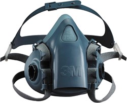 3M 7501 Halfgelaatsmasker Blauw S