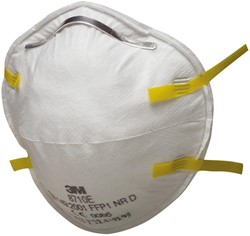 3M 8710 Stofmasker FFP1 NR D Wit