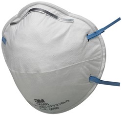 3M 8810 Stofmasker FFP2 NR D Wit