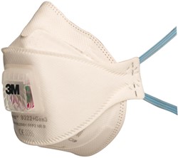 3M Aura 9322+Gen3 Stofmasker FFP2 NR D Met Uitademventiel Wit