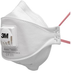 3M Aura 9332+ Stofmasker FFP3 NR D Met Uitademventiel Wit