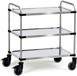 Stainless steel trolley 5013 Loading area 1,000 x 500 mm