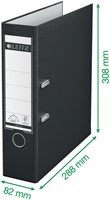 Classeur à levier Leitz 1010 180° A4 80mm PP blanc-3