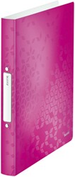 Ringbinder Leitz WOW A4 2-Ring O-Mechanik 25mm PP rosa