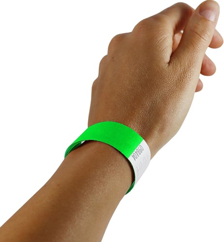 Handgelenkband Combicraft Tyvek grün 100 Stück-3