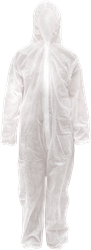 Coverall Basic PP Wit, mt L 05-101 Disposable PP Coverall basic Wit