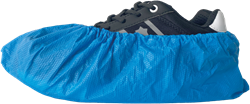 Overschoen PE Blauw 130 mu 41x15cm 50 st 50-255 Disposable Overschoen PE Blauw 130 mu