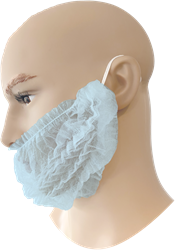 Baardmasker PP Blauw à 100 stuks 55-505 Disposable Baardmasker PP blauw