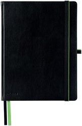 Cahier Leitz Complete 187x242mm ligné 160 pages 100g noir