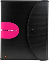 Sorting folder Exacompta Exactive Exacfolio A4 6 compartments PP black