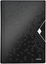 Projektmappe Leitz WOW für A4 6 Fächer PP schwarz