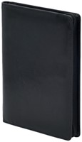 Conférencier Van Der Spek 358 A5 cuir buffle avec zip noir-2