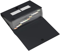 HF2 sorting folder with 12 compartments black