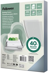 Cover sheet Fellowes A4 PVC 300micron 100 pcs