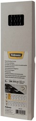 Tie back Fellowes 6mm 21rings A4 black 100 pcs