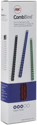 Binding spine GBC 8mm 21-ring A4 white 100 pcs