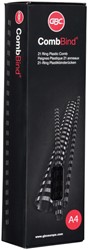 Binding spine GBC 8mm 21rings A4 black 100 pcs