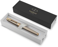 Stylo plume Parker IM Brushed Metal GT Medium-1