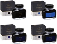 Encre stylo plume Parker Quink lavable 57ml bleu roi-2