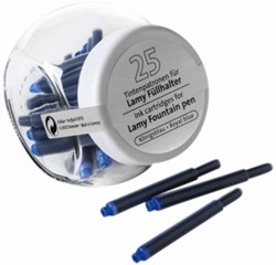 Cartouche d'encre Pelikan pour stylo plume Lamy bleu roi pot 25 pièces