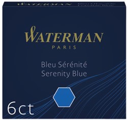 Cartouche d’encre Waterman International Florida bleu paquet 6 pièces
