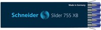 Recharge stylo bille Schneider Slider Jumbo Extra Large bleu-2