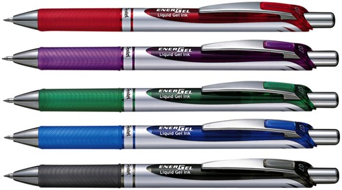 Roller gel Pentel BL77 EnerGel Medium noir-3
