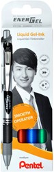 Roller gel Pentel BL77 EnerGel Medium assorti 4 pièces