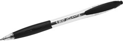 Stylo bille BIC Atlantis Classic Grip Clic Medium noir
