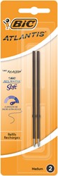 Recharge Stylo bille BIC pour divers stylos Medium noir blister 2 pièces