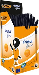 Stylo bille BIC Cristal Fin noir