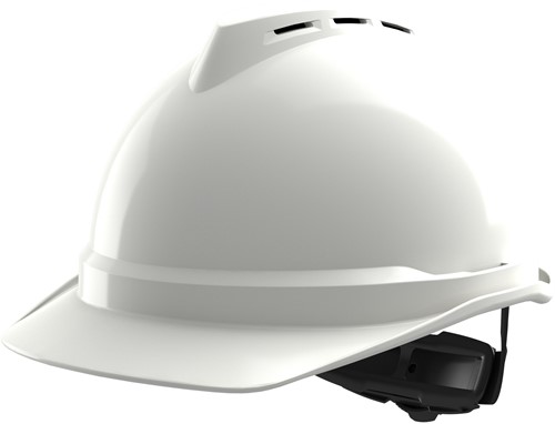 MSA V-Gard 500 geventileerde veiligheidshelm met Fas-Trac III binnenwerk