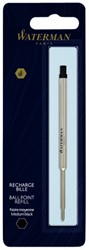 Recharge stylo bille Waterman Medium noir blister