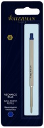 Recharge stylo bille Waterman Medium bleu blister