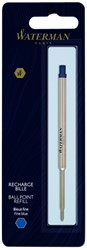 Recharge stylo bille Waterman Fin bleu blister