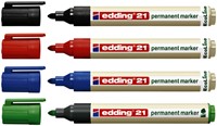 Marqueur edding 21 EcoLine ogive 1,5-3mm rouge-2
