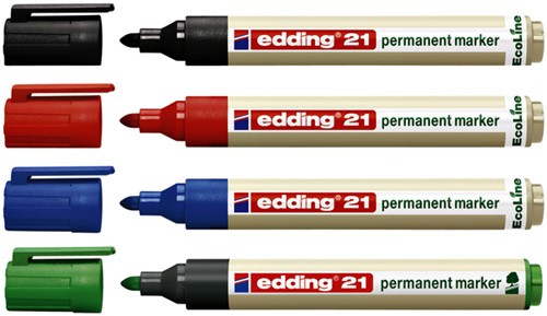 Marqueur edding 21 EcoLine ogive 1,5-3mm bleu-2