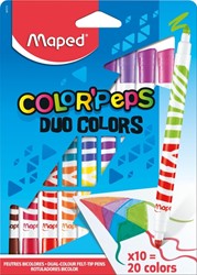 Feutres Maped Color'peps Duo Colors set 10 pièces assorti