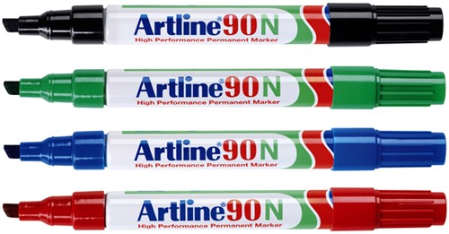 Marqueur Artline 90 biseauté 2-5mm rouge-2
