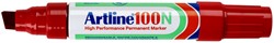 Marqueur Artline 100 biseauté 7,5-12mm rouge