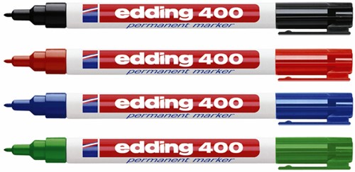 Marqueur edding 400 ogive 1mm rouge-2